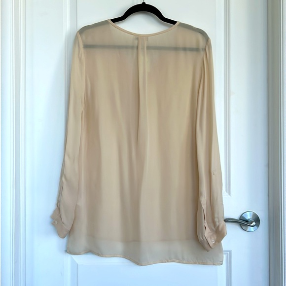 JOIE Creamy Blush silk blouse - Picture 3 of 4